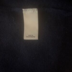 Navy duster, 100% cashmere